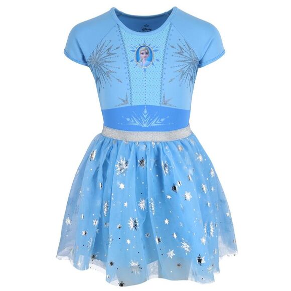 Jerry Leigh Girl's Disney Frozen Elsa Princess Cosplay Tutu Dress - Picture 1 of 3